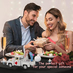 Valentines Day Decorations Farmhouse Vintage Mini Truck with Love Couple Figurines, Heart Pattern, Valentine's Day Home Tiered Tray Decor Valentine & Wedding Table Centerpiece Gifts for Her Him