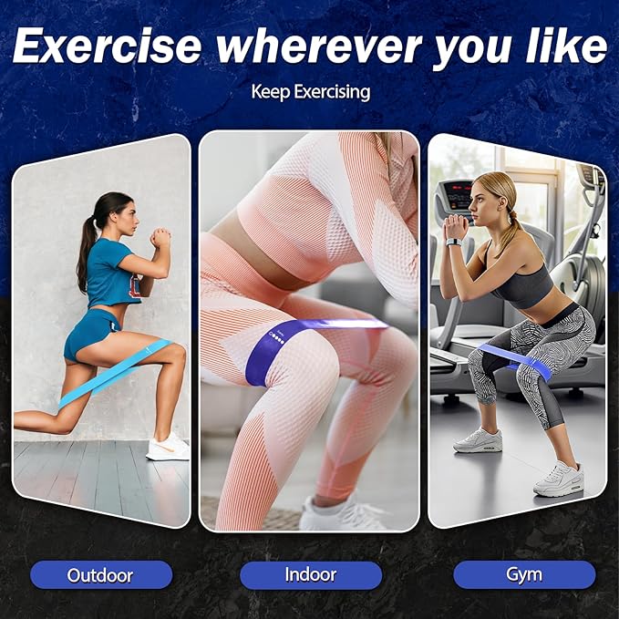 Resistance Bands for Working Out, 5 Levels Resistance Exercise Bands with Woven Bag, Bands for Working Out Women Men, Yoga, Pilates, Rehabilitation Training