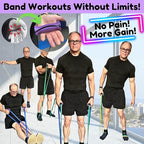 Bandle™ - True Ergonomic Handles for Resistance Bands | Unleash The Full Potential of Pain-Free, Full-Body Workouts | Durable & Comfortable for High-Intensity Training (2 Handles)