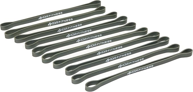 4KOR Fitness Resistance Loop Band Set, Perfect for Crossfit, Yoga, Physical Therapy, and Booty Building