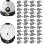 48 Pack Adhesive Hat Hooks for Wall, Super Strong Hat Rack for Baseball Caps, Minimalist Hat Organizer Display for Home Decor, Hat Hangers Holder for Wall, Door, Closet, No Drilling (Gray)