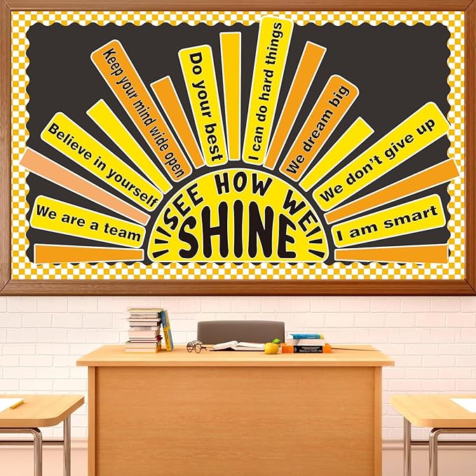 Summer Bulletin Board Set Classroom Affirmation Station Sunshine Decorations Summer Motivational Positive Wall Decor Growth Mindset Mental Health Posters for Teachers School Supplies