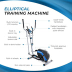 Stamina Elliptical Training Machine with Smart Workout App - Compact Standing Elliptical Machine for Home Workout - Up to 250 lbs Weight Capacity