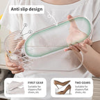 Shoe Slot Organizer 10 Pack - Shoe Slots，Can Save 50% of Shoe Stackers Space，Adjustable Shoe Stacking Device, Double-Layer Design for Shoe Slots Organizer for Closet. (Clear, 10 Pack)