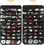 Luney Hanging Jewelry Organizer, 80 Pockets Earring Holder Organizer with Pockets for Woman, for Hanging Earrings, Necklaces, Bracelets, Rings, Storage, Closet(1PCS, No Zipper)