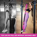 HPYGN Two Foots Pull Up Assistance Bands, Heavy Duty Resistance Band for Pull Up Bar, Adjustable Weight/Size with Fabric Feet/Knee Rest, Bands for Pull Up Assist for Strength Training, Pull Up