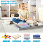 4 Inch Low Profile Under Bed Storage Drawer 2 Pack, Lightweight Underbed Clothes Storage Container Bins with NO STURCTURE, Shallow Storage Bag for Dorm & Home, With Clear Lids & Water-Resistant Fabric