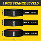 Tribe Lifting Fabric Resistance Bands for Legs - Workout Bands Resistance Bands for Men and Women - Booty Bands for Working Out - Exercise Bands Resistance Bands Set - Elastic Bands for Exercise