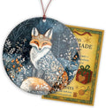 Fox Christmas Ornament 2026, Dated Christmas Ornament 2025, Fantasy Botanical Fox Ornament, Unique Winter Holiday Decoration, Nature Inspired Gifts for Women, Forest Creature Ornament