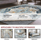 Waterproof Rug Pad, 10x14 ft Area Rug Non-Slip Carpet Pad, 1/4" Thick Non-Slip Rug Pads for All Floors and Finishes, Felt Pad for Hardwood Floors, Keeps Carpets in Place Soft and Safe