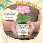 HEXMOZ Get Well Gifts for Women - Encouragement, Feel Better Soon, Cheer Up, Wellness, Inspirational Birthday Ideas - Emotional Support Handmade Collectible Peony Doll Life is Tough - Desk Decor