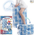 TAILI 6 Pack Vacuum Storage Bags, Jumbo Cube (31x40x15 Inch), Large Vacuum Seal Bag for Clothes, Comforters, Blankets, Bedding, Sweater, Closet Storage and Organization, Blue Coastline