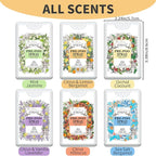Travel Size Toilet Spray 6-Pack, Travel Essentials Toiletries, Pocket Size Pre-Poo Spray, Bathroom Odor Deodorizer, Up to 240 Uses, 6 Refreshing Scents