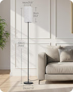 64.6" Floor Lamp, with Foot Switch, Standing Lamp with Sky Stars Design, Modern Freestanding Lamp (Bulb Not Included), for Living Room, Bedroom, Office, ETL Listed,Gray Starry Sky AH07LD05
