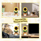 Emotional Support Crochet Sunflower Doll – Handmade Appreciation for Women, Teachers, Friends, Moms, Coworkers – Positive Affirmation Flower Pot with “You are a Blessing