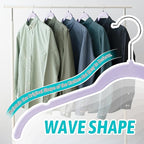 Velvet Hangers 50 Pack – Slim Non-Slip Flocked Hangers with 360° Swivel Hook, Space-Saving Closet Organizer for Dresses, Coats, Blouses(Purple)