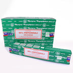 Nag Champa Incense Stick Packs - Hand Rolled & Non-Toxic - Perfect for Meditation and Yoga - Home Fragrance Gift Pack - 15g, Set of 12 Packs (60's Patchouli)