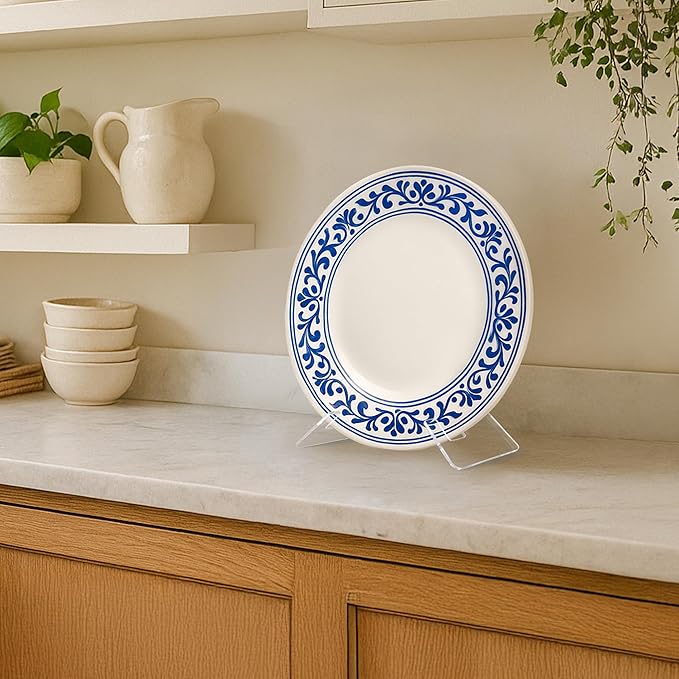 Americanflat Acrylic Easel Stand - 10" Tabletop Easel and Plate Stand - Lightweight Display Holders for Photos, Cards, Frames, Books, Magazines, Albums - Home or Office Decor