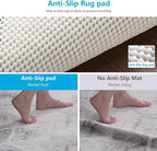 Non Slip Area Rug Pads Non Skid Rug Gripper 2x4 Feet Extra Thick Pad Anti-Slip Carpet Rug Mats for Hardwood Surface Floors, Keep Rugs Safe and in Place (2 x 4 Ft)