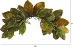 Nearly Natural 35in. Fall Magnolia Leaf Artificial Swag
