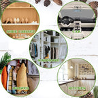 Cedar Blocks for Clothes Storage 50 Pack - 100% Natural Aromatic Cedar Rings and Balls for Closets & Drawers Freshener (30 Rings & 20 Balls)