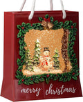 Snowman Snow Globe Christmas Decorations Musical Snow Globes Lantern with Swirling Glitter, Christmas Tree Snow Globe Lamp Battery Operated & USB Powered Merry Christmas Holiday Party Decor Gifts
