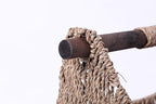 Vintiquewise Free Standing Magazine and Toilet Paper Holder Basket with Wooden Rod