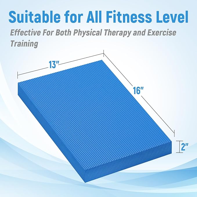 High-Density Balance Pad for Exercise,Non-Slip Foam Mat for Pilates, Fitness,Yoga, Core Training Physical Therapy, Knee Pad for Floor
