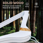 Wooden Hangers 20 Pack, Smooth Wood Hangers with 360° Swivel Hook & Notches, Slim Coat Hanger Wooden for Closet, White