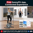 JLL Smart Upright Elliptical & Full-Body Cross Trainer – Compact, Low-Impact Cardio Machine for Home, Arm & Leg Workout, Whisper-Quiet, Heart Rate Monitor, Bluetooth with Fit App, Magnetic Resistance