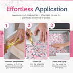 Floral Scented Drawer Liners for Dresser Drawers (10 Large Sheets, 19.7" x 14.4") - Non Adhesive Drawer Paper Liner for Bedroom Dresser & Closet Shelves by Linda’s Essentials