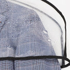 Zilink Clear Shoulder Covers for Clothes (Set of 15) Breathable Clothes Covers Dust Covers for Hanging Clothes with 2" Gusset for Suit, Coats, Jackets（Black）