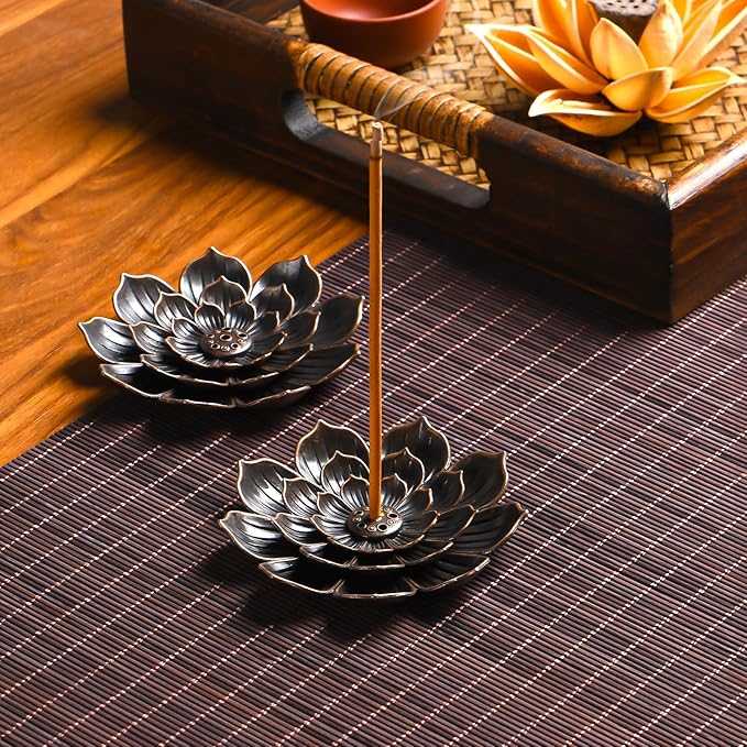 SLKIJDHFB Incense Burner - Incense Stick Holder 6 Incense Holes with Detachable Ash Catcher