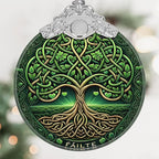 Tree of Life Stained Glass Hanging Ornament - Christmas Tree Decoration, Holiday Ornament, Gift Idea
