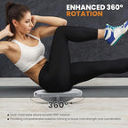 Professional Wooden Balance Board, 360 Degree Portable Wobble Board with Comfortable Surface, Standing Desk Rocker Board for Physical Therapy, Core Strength Stability Training