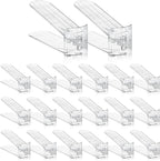 Clear Shoe Slot Organizer, 30 Pack Adjustable Shoe Slots Organizer for Closet Clear Shoe Stackers Shoe Rack Holder Shoes Space Savers for a Pair of Shoes