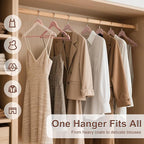HOUSE DAY Cedar Hangers for Closet 20 Pack, Smooth Cedar Wood Hangers with Rings, 360° Swivel Hook, U-Shape Notched, Non Slip Pant Bar, Sturdy Wooden Clothes Hanger for Coats, Dresses, Suits