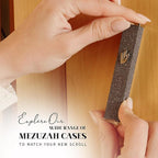 SURI Kosher Mezuzah Scroll for Door – 3 Inch Handwritten Klaf by Certified Sofer Stam, Made in Israel, Fits 4 Inch Mezuzah Case