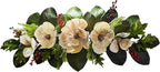 36" Christmas Champagne Magnolia Swag