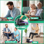 Ancheer Under Desk Elliptical,Ellipse Leg Exerciser for Seniors Fully Assembled, Electric Seated Pedal Elliptical Exerciser with Remote &12 Resistance Adjustable Speed
