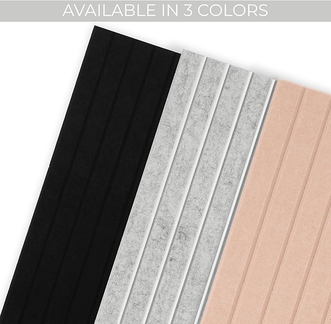 Large Felt Bulletin Board - Stylish Perfectly Sized 35" x 47" Cork Board Alternative for Office & Wall Decor – 12 Customizable Adhesive Tiles w/Golden Pins are Perfect to Display Your Photos