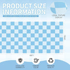 Hahafelt 16 in x 40 Ft Fabric Bulletin Board Roll Blue Plaid Bulletin Board Classroom Non Woven Background Decorations Waterproof Wrinkle Resistant Fabric Roll for Back to School Wall Decor