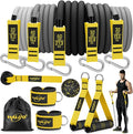 WALITO Resistance Bands Set - Exercise Bands with Handles, Door Anchor, Legs Ankle Straps, for Heavy Resistance Training, Physical Therapy, Muscle Training, Yoga, Home Workouts, Gym