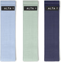 ALTA Booty Bands for Women - Premium Non-Slip Fabric Resistance Bands for Working Out - Cloth Resistance Bands for Legs, Fabric Exercise Bands, Leg Bands for Working Out Women, Looped Hip Bands Set