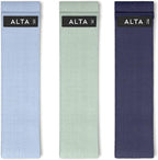 ALTA Booty Bands for Women - Premium Non-Slip Fabric Resistance Bands for Working Out - Cloth Resistance Bands for Legs, Fabric Exercise Bands, Leg Bands for Working Out Women, Looped Hip Bands Set