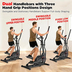 Elliptical Machine, Elliptical Exercise Machine for Home with Hyper-Quiet Magnetic Driving System, Elliptical Trainer with 15.5IN Stride, 14 Resistance Levels, 300LBS Loading Capacity