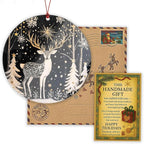 Reindeer Christmas Ornaments 2026, Scandinavian Christmas Decor Ornament, Dated Christmas Ornament 2026, Hanging Indoor Reindeer Christmas Decoration, Elegant Holiday Ornaments