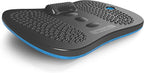 Serenelife Wooden Anti Fatigue Mat - Ergonomic Natural Hardwood Wobble Balance Board with Ergonomic Design Comfort Floor Mat for Standing Desks, Fitness Workout For Home, Therapy, Black