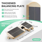 Ankle Balance Board Foot Strengthener with Adjustable Shape Balance Rods for Enhancing Ankle Strength, Posture Correction, and Stability Training