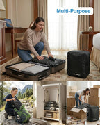 1-Pack Vacuum Seal Bags for Clothing Travel with Portable USB-Powered Pump, Triple Your Space, Reusable Space Saver Compression Bags for 19"- 22" Luggage Suitcase & Home Storage (Carry-on)